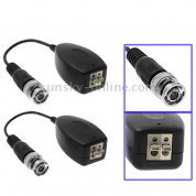 2 ПК, пассивное UTP Video Balun Transceiver (черный)