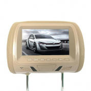 Авто 7 дюймов TFT LCD Head Rest Монитор Hd Цифровой видеоэкран Lcd Дисплей с подушкой Universal