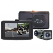 3,0 дюйма MT21 720P HD мотоцикл Видеорегистратор езда вождение рекордер спереди сзади Водонепроницаемы двухместный Объектив разделительный лок