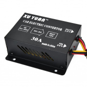 Авто электрический преобразователь 30A DC 24V до 12V эффективный блок питания трансформатор