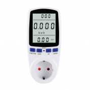 AC 230V 50HZ MAX 16A LCD ЖК-дисплей Измеритель энергии Watt Вольт напряжения Анализатор питания Автоматический анализатор монитора электроэнергии мощность, штепсель EU