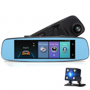 JUNSUN A880 Двойной Объектив GPS FHD 1080P Видеорегистратор Rearview камера Ночное видение