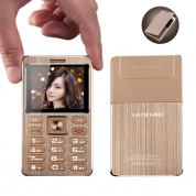 SATREND A10 1.77 дюймов 480mAh Bluetooth GSM Металлический фюзеляж Ultra Thin Mini Card Phone - Темно-серый