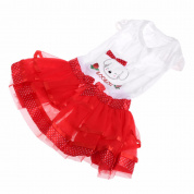 Лето Собака Платье Puppy Party Платье Bubble Fruit Собакаgy Colorful Юбки