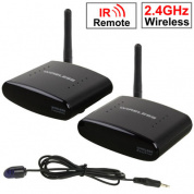 2,4 ГГц 4-канальный беспроводной AV-передатчик и приемник, совместимый с DVD, DVR, CCD-камерой, IPTV, спутниковой приставкой и другими устройствами вывода AV, поддержка инфракрасного дистанционного управления, максимальное расстояние передачи: 350 м