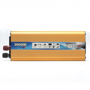2000W Портативный Авто Модифицированный преобразователь инвертора синусоидальной волны DC 24V для AC 220V