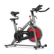 X-TREME Hj1302 Бесшумный домашний спиннинговый велосипед с ременным приводом Велосипед для фитнеса с ручкой для монитора сердечного ритма и ЖК-дисплеем (серебристый)