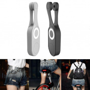 2Pcs ANTUSI AO Мини-велосипед Хвост света USB зарядка предупреждающий свет LED MTB круглый задний задний фонарь безопасности