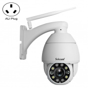 Sricam SP008C 5MP 10X Zoom IP66 Водонепроницаемый монитор IP-камеры CCTV WiFi, тип штекера: штекер AU (белый)