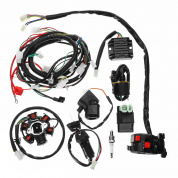 Полная электрическая проводка Жгут проводов CDI-катушка для GY6 150CC ATV Quad Go Kart Buggy
