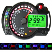 12V 15000rpm Мотоцикл спидометр одометр регулируемый водонепроницаемый ЖК-цифровой