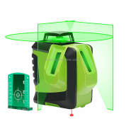 622CG H360 градусов / V140 градусов Лазерный уровень Покрытие стен и полов 6 Line 1 Dot Green Beam IP54 Защита от воды / пыли (зеленый)
