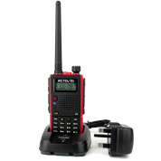 RETEVIS RT5 136-174MHZ + 400-520 МГц 128ч Ручной двусвязки Walkie Talkie, UK Plug (Red)