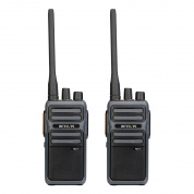 1 пара Retevis RB617 PMR446 16CHS без лицензионного, без лицензионного, двусторонняя радиопродукты Walkie Talkie, штекер ЕС (черный)