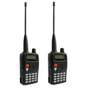 Walkie Talkie, поддержка 99 групп каналов памяти, высокочувствительная функция радио, функция фонарика в ночное время (упаковка из 2) (черный)