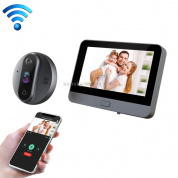 R9 4,3-дюймовый Wi-Fi Smart Video Visual Electronic Peephole Hoolbell (черный)