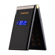 TKEXUN M2 Flip Phone 2800mAh 3,0-дюймовый сенсорный экран Blutooth FM Dual Сим-карты Flip Feature Phone - Серый