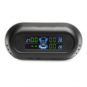 Солнечная Беспроводная связь LCD TPMS Авто Давление в шинах шины Монитор Система + 4Внешний Датчик