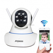 Anpwoo AP001 1.0MP 720P HD WiFi IP-камера, поддержка обнаружения движения / ночного видения (белый)