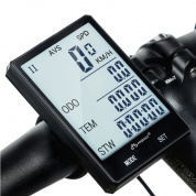 INBIKE CX-9 2.8 Большой экран Велосипедный компьютер Беспроводная зеленая подсветка Противоскользящий спидометр Одометр Се