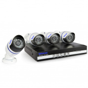 szsinocam SN-NVK-207POE1 4-канальный HD 720P P2P 1.0-мегапиксельная облачная IP-камера Комплект сетевого видеорегистратора, поддержка видеонаблюдения и сигнализации ONVIF, ИК-расстояние: 20 м