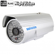 szsinocam H.264 1.0-мегапиксельная инфракрасная IP-камера 720P, Lux CMOS-сенсор / 4-миллиметровый фиксированный фокусный объектив, поддержка двухпотоковых / ICR-фильтров функции переключения (серебристый)