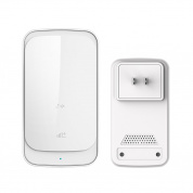 C03 1 для 1 домашнего беспроводного IP44 водонепроницаемого дверного звонка с сенсорным датчиком (американская вилка белого цвета)