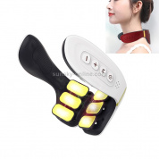6-головной массажер для плеч и шейного отдела позвоночника Electric Pulse Home Intelligent Neck Protector, обычный стиль (белый)