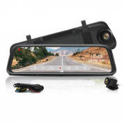 JUNSUN H11 10 дюймов 1080P Автоматическая парковка Мониторинг циклической записи G Датчик Dual Объектив Время и дата Дисплей Авто Видеорегистратор