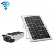 ESCAM QF270 1080P Солнечная панель IP66 Водонепроницаемая IP-камера WiFi, поддержка датчика движения PIR / ночного видения / TF-карты / двустороннего звука (белый)