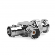 BNC Male + 2 x BNC Female Connector Коаксиальный адаптер