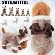 Pet Собака Кот ElK Костюмы Зимняя одежда Щенки Костюм Рождественская вечеринка Платье Cosplay