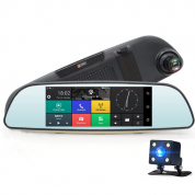 JUNSUN E515 Двойной Объектив GPS FHD 1080P Видеорегистратор Rearview камера Запись петлевого цикла ночного видения