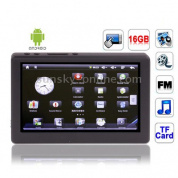 5.0-дюймовый сенсорный экран ОС Android 2.1 16 ГБ MP5-плеер с поддержкой FM-радио, ТВ-выход (черный)