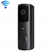 T30 Tuya Smart WiFi Дверной звонок Visual Dingdong с батареей, поддержкой двусторонней внутренней связи и ночного видения (черный)