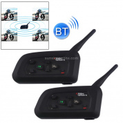 2 предмета V4-1200, 1200 м, водонепроницаемые ветрозащитные гарнитуры Bluetooth для мотоциклетного шлема, максимальная поддержка: четыре райдера, поддержка FM