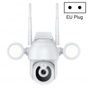 ZS-TY55 Tuya Smart HD 1080P WiFi Водонепроницаемая купольная IP-камера с двойной подсветкой, поддержка обнаружения движения / ночного видения (вилка ЕС)