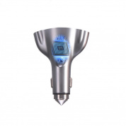 ZQ-L101 Mini Safety Hammer Металл Авто Зарядное устройство Dual USB CSR Bluetooth 4.1 Гарнитура с напряжением Монитор