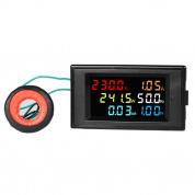 SINOTIMER SPM003 Светодиодный цифровой вольтметр переменного тока, измеритель частотных коэффициентов, монитор мощности, спецификация: AC80-300V, 100A