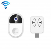 ML18 Mini Ultra Wide Angle Smart Video Doorbell с поддержкой двусторонней голосовой связи (белый)