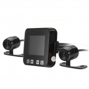 C6 HD мотоцикл Спорт камера 2inch 720P IP68 Передняя и задняя панель с двойным куполом Видео Видеорегистратор Видеокамера с GPS