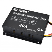 Авто Авто Автомобиль 40A DC 24V до 12V Эффективный источник питания Инвертор Трансформатор Электрический преобразователь