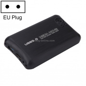 HDMI 1080P USB3.0 U Disk Video Play Box со встроенным медиаплеером, вилка европейского стандарта (черный)