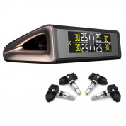 Junsun Солнечная Мощность TPMS Давление в шинах Монитор Система Wireless Colorful Дисплей с 4 датчиками