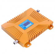GSM900 / DCS1800MHz Mini Mobile Phone LCD повторитель сигнала с логарифмической периодической антенной (золото)