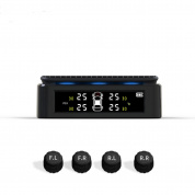 Автоматическая беспроводная система YOELBAER LED TPMS измеряет давление в шинах