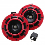 12V 110dB Универсальный Super Tone Dual Авто Лодка Van Grille Mount Бассейна Рога Красный