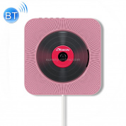 KC-808 Настенный CD-плеер Bluetooth 4.2 + EDR с дистанционным управлением, поддержка FM (розовый)