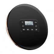 Compt Disc Наушники JK Music CD Player Player Портативный с Электронным Skip Удароженная Круглая электрическая защита Hifi Oustic (черный)