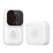 Оригинальный Xiaomi Youpin Dingling Smart WIFI Video Visual Дверной звонок с приемником дверного звонка S Ver Set, поддержка инфракрасного ночного видения и изменение голосового интеркома и просмотр видео в реальном времени (белый)
